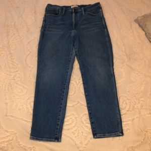 Madewell stove pipe jeans